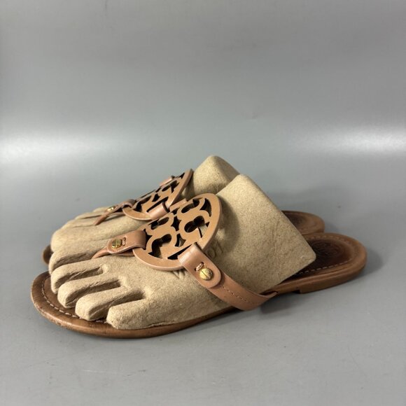 Tory Burch MILLER SANDAL in Almond Flour, Size 9 M - Picture 5 of 13
